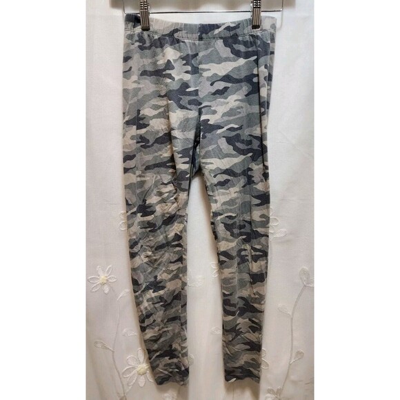 NO BOUNDARIES GIRLS SMALL 3-5 GREEN CAMO LEGGING PANTS COMFY RELAXED STRETCHY - Picture 1 of 10